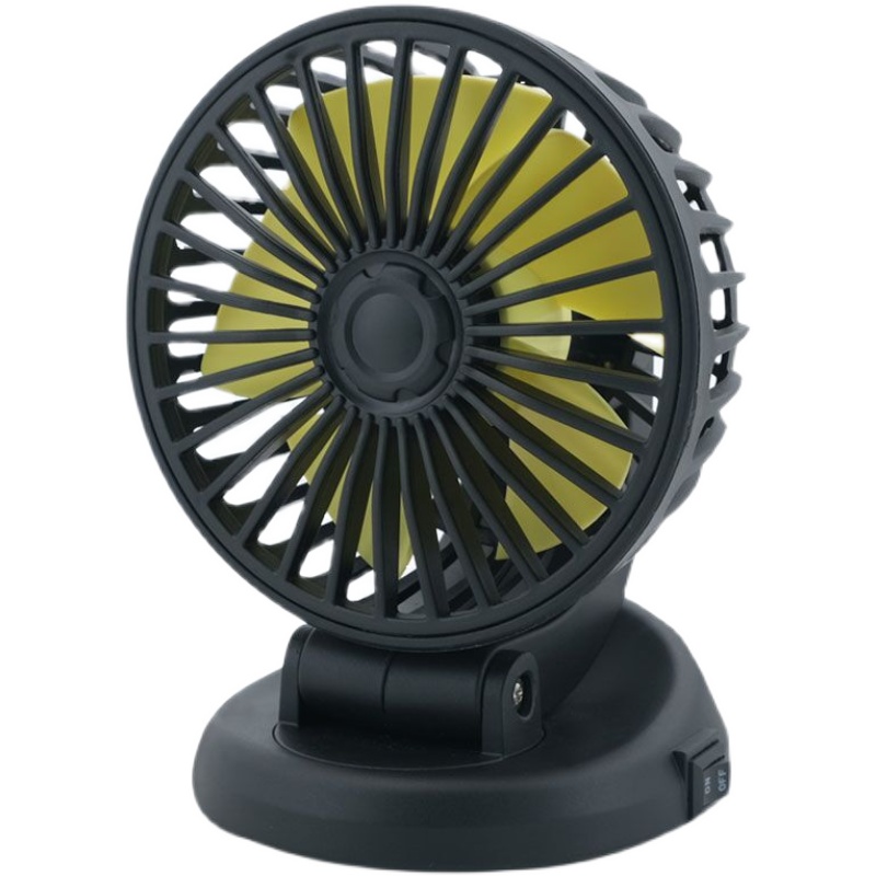 车载车用风扇12V24伏汽车面包车大货车降温旋转折叠USB迷你小风扇