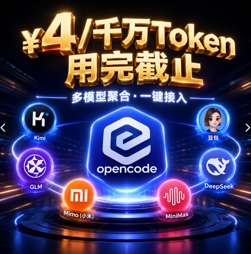 opencode密钥token plan充值token满血key编程开发WorkBuddy开票 - 实物图