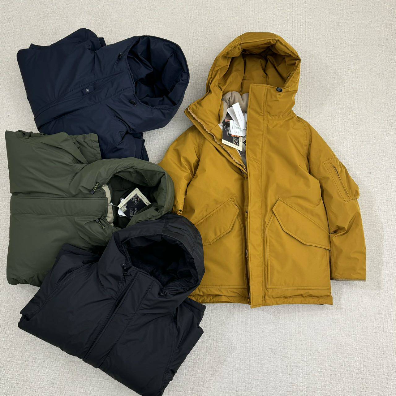 日单 GORE-TEX 光电子中长款三色加厚防水透气羽绒服24aw