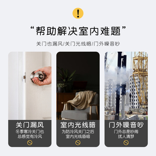 防风加厚棉门帘子家用保暖防寒挡风神器磁吸隔音空调隔断挂帘 冬季