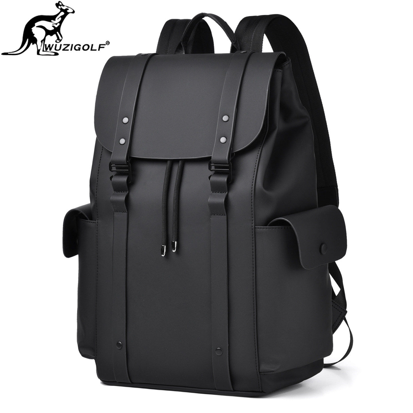 彬澳袋鼠男士双肩包时尚简约大容量旅行通勤背包防水电脑包韩版