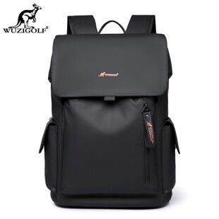 彬澳袋鼠轻便商务双肩包男士韩版通勤背包大容量旅行包书包电脑包