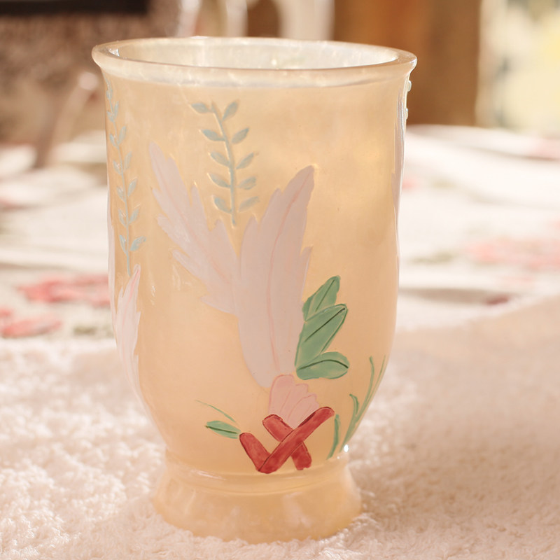 牙缸杯酒店刷牙杯 欧式牙杯创意漱口杯 出口树脂洗漱杯牙刷杯
