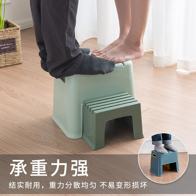 儿童脚踩凳宝宝厕所洗手台阶垫脚小矮凳防滑板凳脚踏塑料