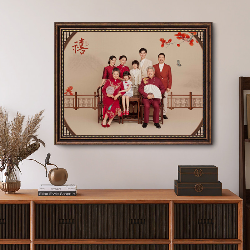 全福相框挂画制作放大照片冲洗婚纱照加框大画