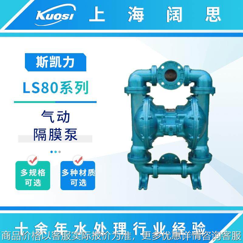 Skylink气动隔膜泵LS80系列不阻塞耐磨污水泵流体运输泵