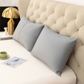 长条科技布沙发靠枕客厅护腰抱枕皮腰枕含长方形靠背垫枕头