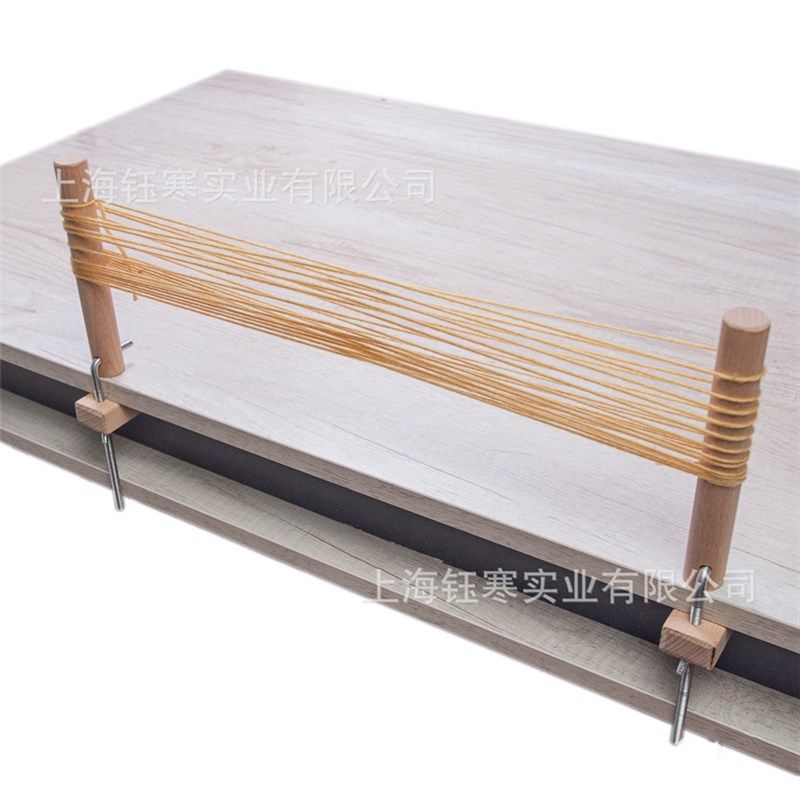 榉木固定夹具背带手工编织卡织工具腰部织带固定器翘曲钉编绳