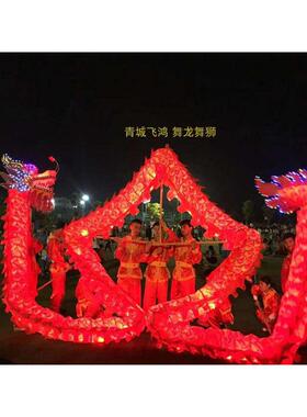 灯光舞龙龙龙龙绸布灯光道具道夜光舞龙舞龙道具号