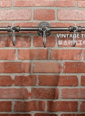 重工业铸铁水管合金挂衣钩 创意风格墙壁衣帽挂钩 挂重物钩子