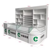 超市烟酒展示柜便利店收银台一体 玻璃展示柜转角烟草