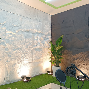 轻质文化石石皮室内外岩壁墙砖电视背景墙造仿真蘑菇石大理石