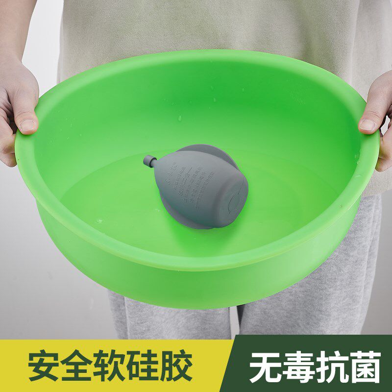 监狱看守所谈话室加厚软硅胶洗脸盆洗面盆安全用品洗手盆