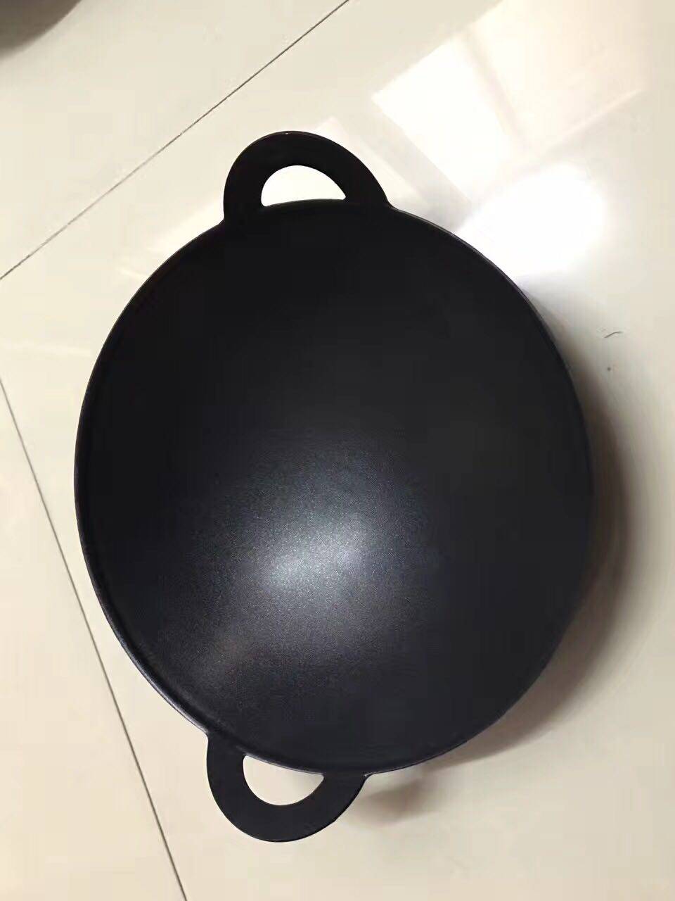 生铁小炒锅涂层地锅鸡的锅干锅锅仔宝宝辅食锅加厚耳小铁