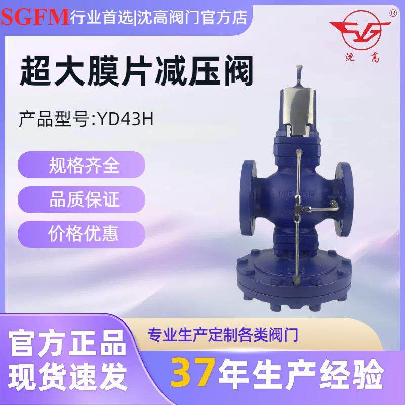 厂家直销YD43H-DP17先导式超大膜片减压阀YD43H减压阀高灵敏度