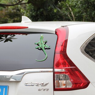 拉疯车汽车外部装饰玩偶车顶尾逼真蜥蜴装饰立体个性动物