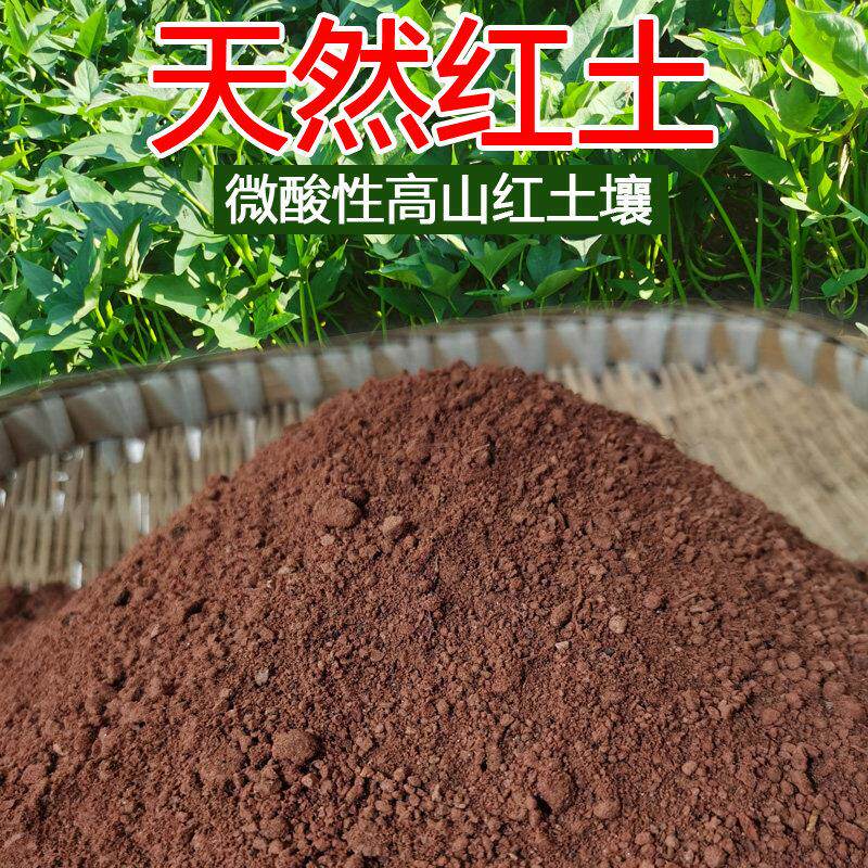 红土种植土三角梅茶花茉莉盆栽花卉种菜营养专用泥土颗粒养龟垫材