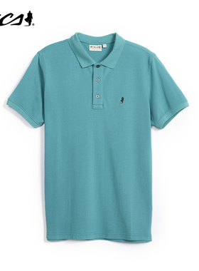MCS男装源自万宝路短袖T恤衫男士夏季商务休闲polo翻领半袖短t男