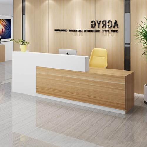 前台桌收银台吧台美接待台台柜服装店容公司院店铺小型