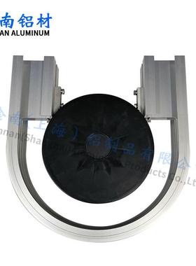 10柔性链9度水103轮弯平轮弯齿形链输送机料180度轮弯3头塑链板输