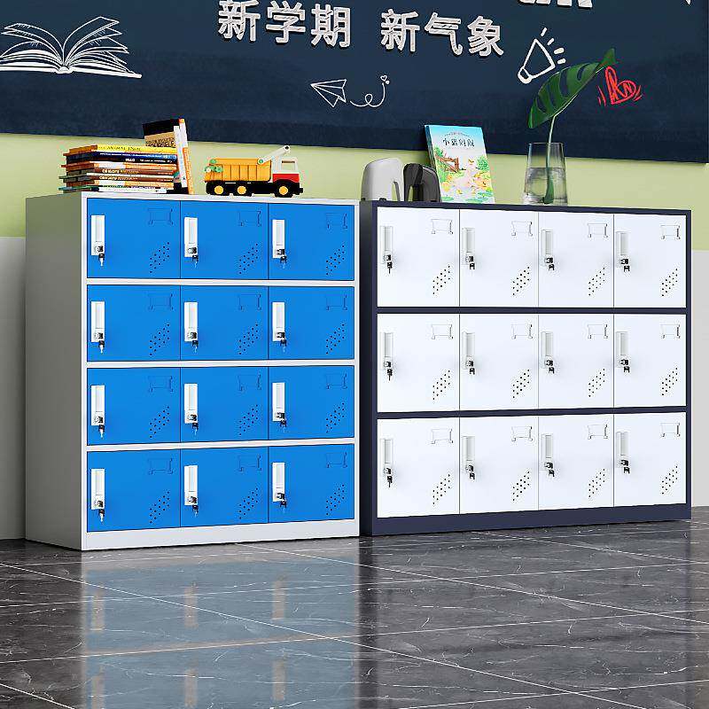 幼园书包柜KL-35874柜彩色衣中小学生带锁收纳柜更子学校教室班级