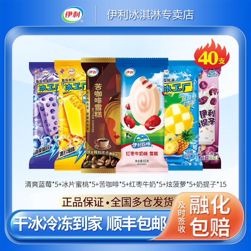 伊利冰工厂雪糕红枣苦咖啡组合