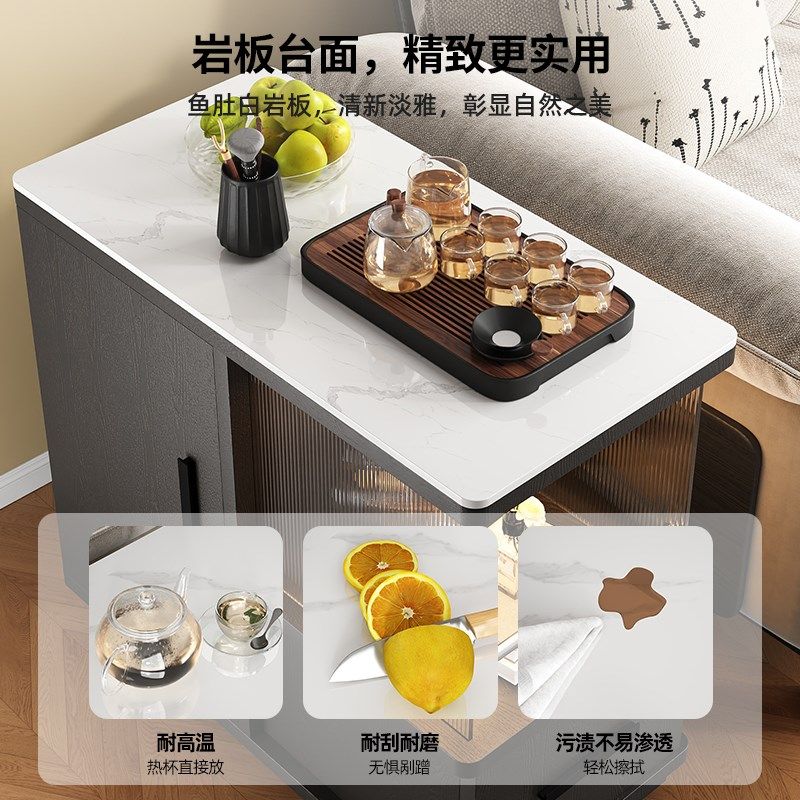 茶几沙发边几零食小推车阳台茶桌带轮茶水柜级感创意边柜