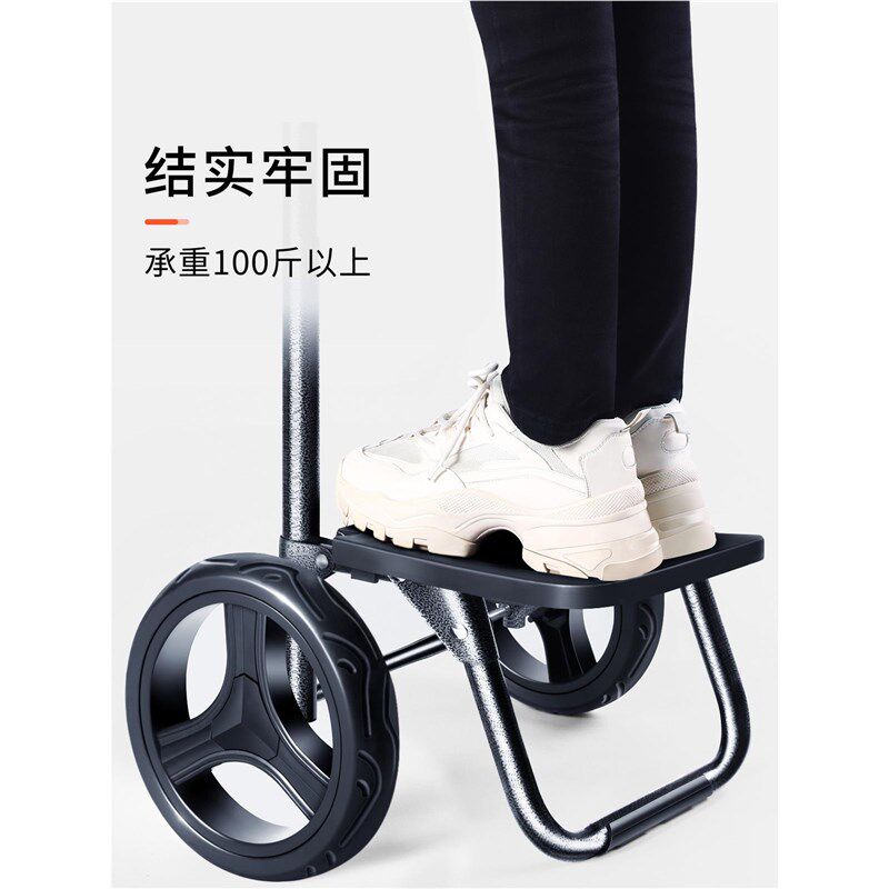 买菜小拉车轻便老年小型购物推拖车手袋带轮子