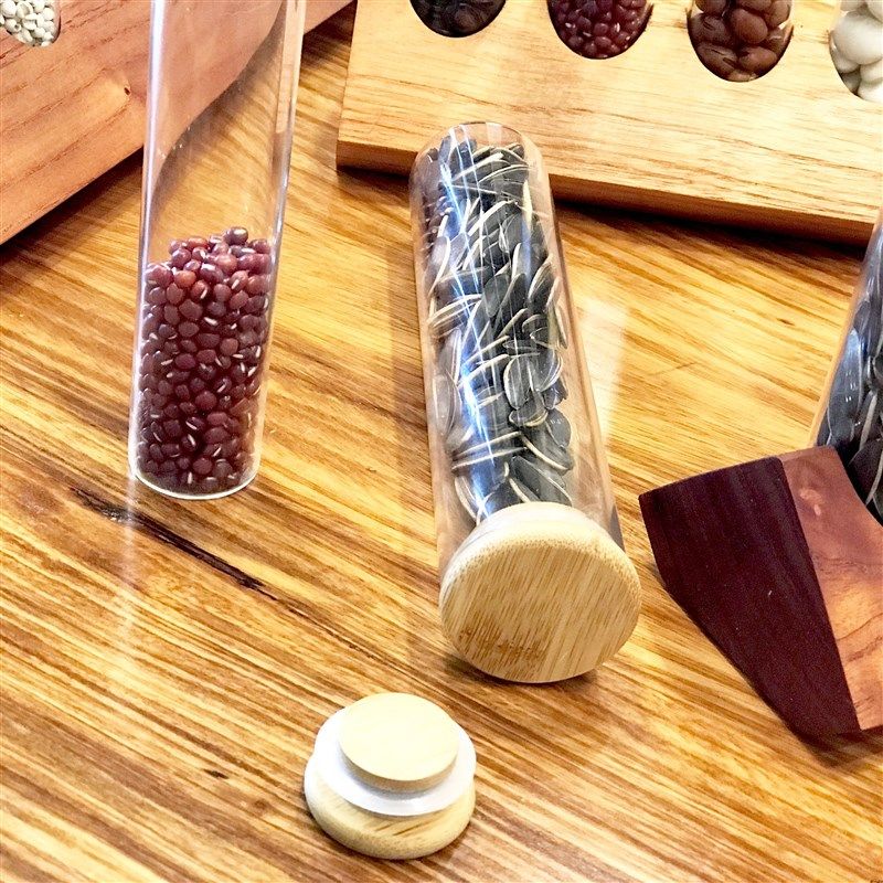 咖啡茶叶陈列展示架中草药粉末液体密封试管吧台展示架