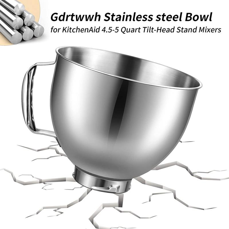 适用于 Kitchenaid 立式搅拌机的冰淇淋机附件搅拌碗奶油碗沙拉碗