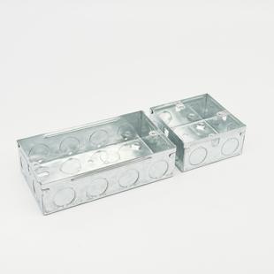 1299铁箱/86型通用暗装底盒 镀锌铁金属接线盒 开关插座底盒英规