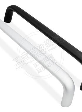 LS516-2A铝合金拉手 提手工业门把手黑色银色加长款孔距320/400MM