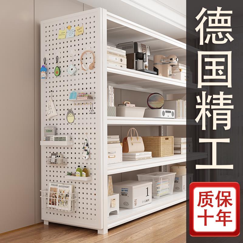 德国家用货架置物架落地多层储藏间阳台杂物收纳架钢制超市展示架