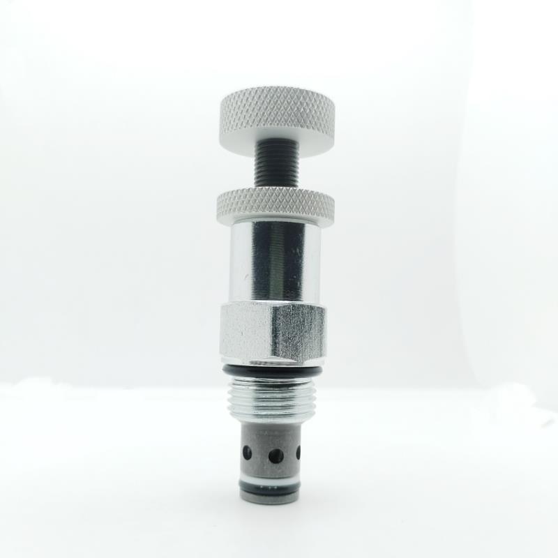 螺纹插装直动式溢流阀YF08-00调压安全油压阀手柄调节RV08 CRV02