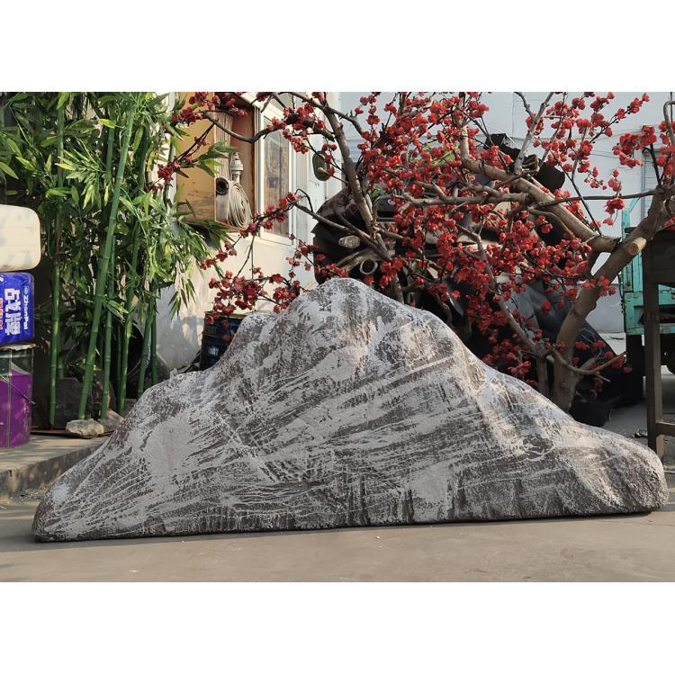 爆款仿真假山高密度泡沫摄影道具定制舞台演出雪浪石美陈装饰