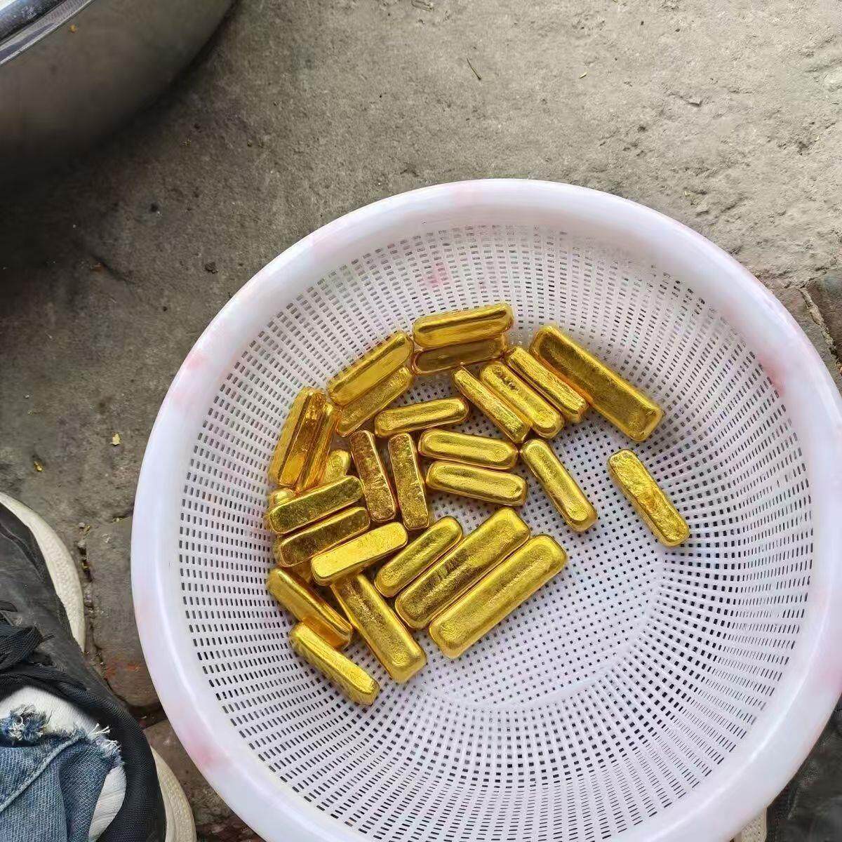 南非锡金火烧不变色融化不变色可二次塑型100克左右一根金条