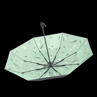 有风太阳伞女双层防晒防紫外线小巧折叠雨伞晴雨两用小清新遮阳伞