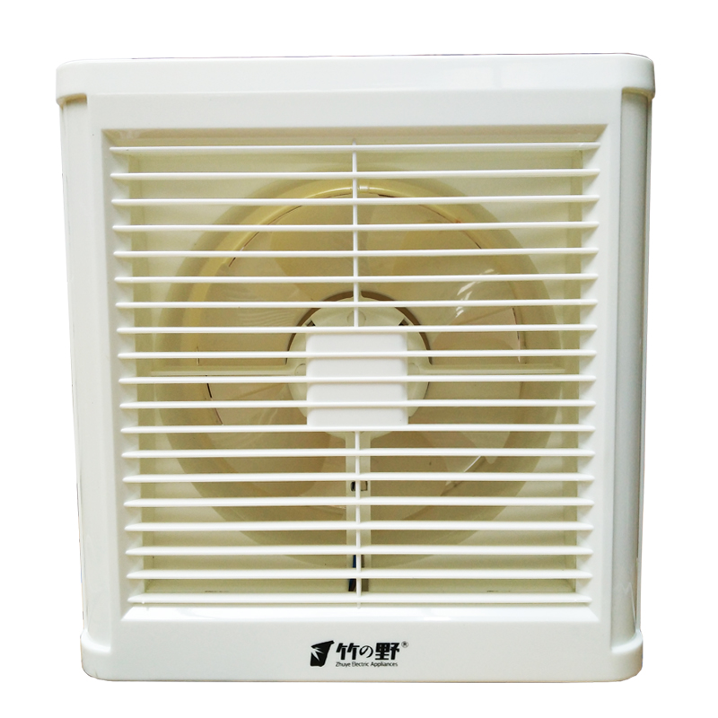 竹野8寸卫生间玻璃窗排风扇厨房墙壁换气扇强力通风扇圆孔排气