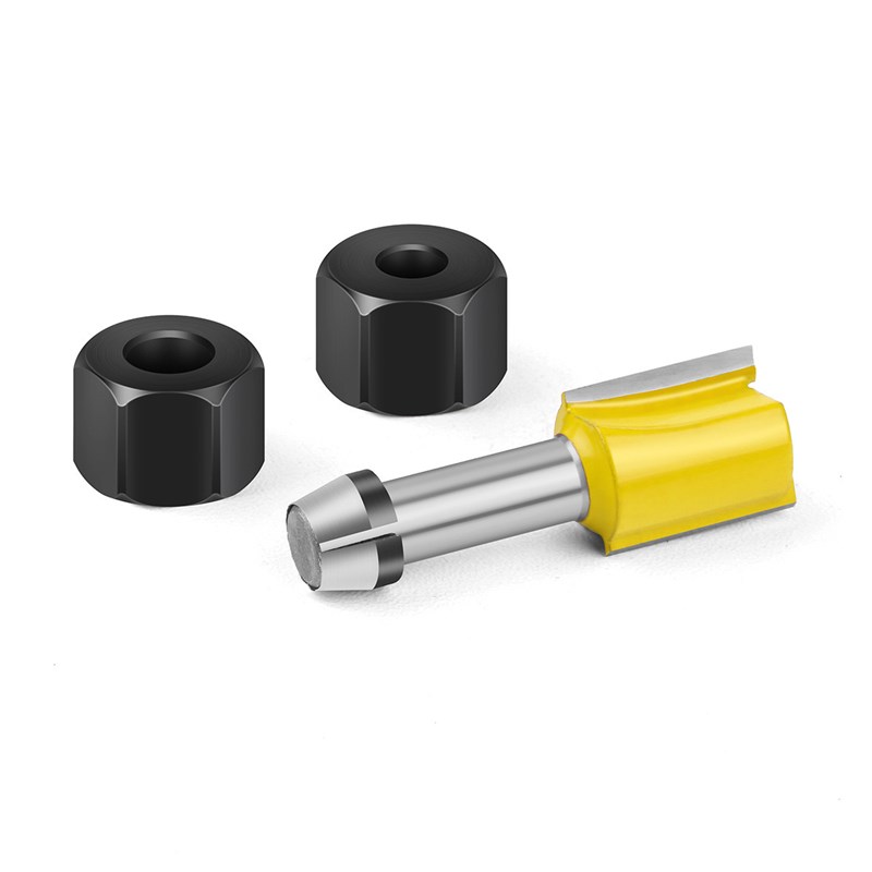 6mm8mm修边机螺母夹头夹头螺帽套装锣机转换套铣刀配件夹套碳钢