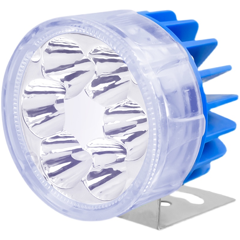 电动车灯超亮LED摩托车灯12v48V80伏通用强光三轮车改装外置射灯