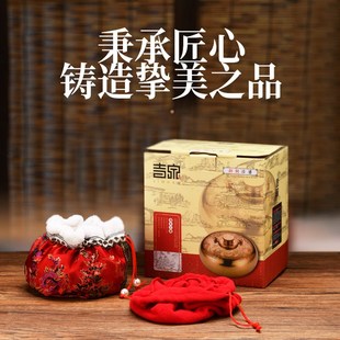 汤婆子纯铜加厚铜壶烫背推背按摩复古暖脚暖被窝注水暖宫神器吉泉