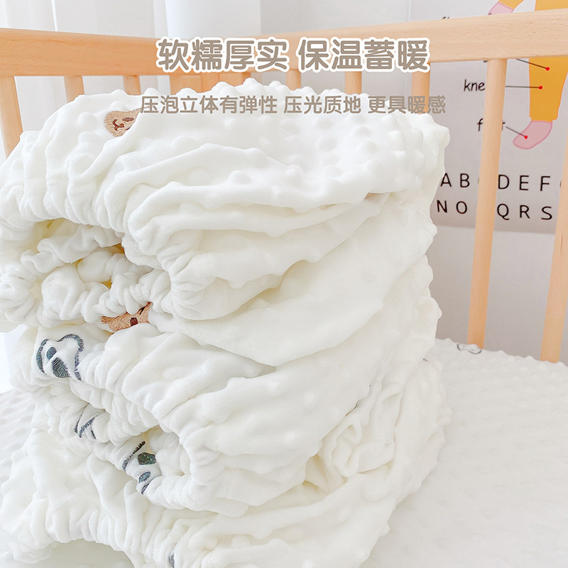 婴儿床豆豆绒安抚床笠新生宝宝床单幼儿园儿童拼接床床垫套罩定制,婴童用品,床单,淘宝优惠券,粉丝福利购,淘宝优惠卷