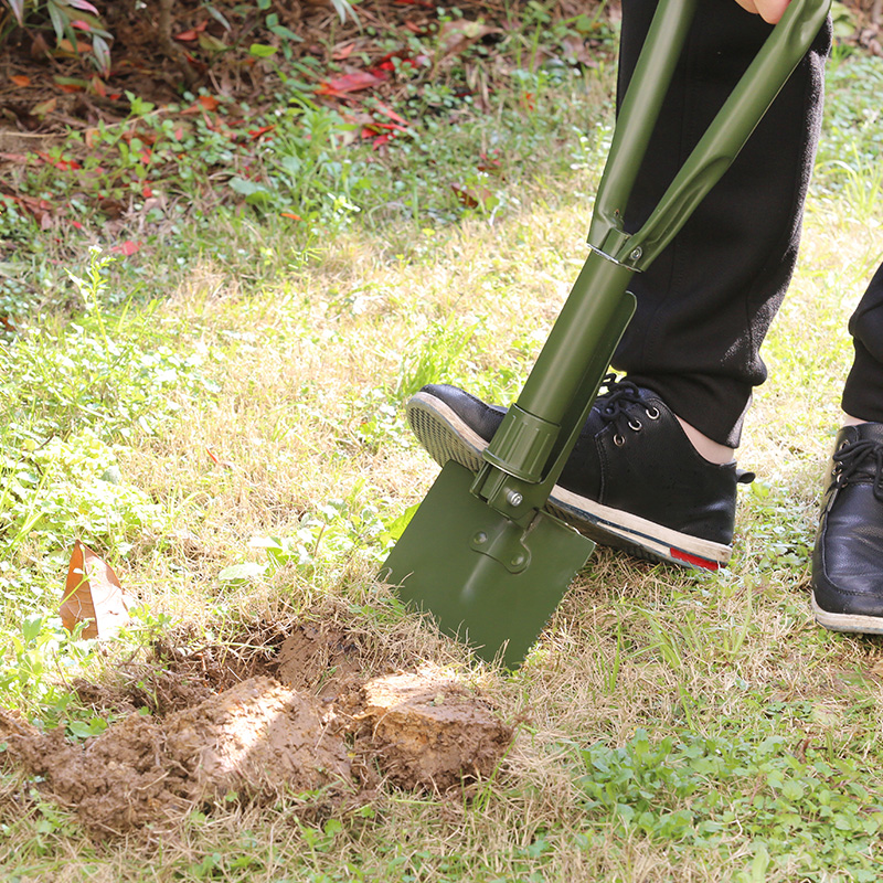 园艺折叠多功能铲户外可折叠铁锹野外生存铲车载钓鱼装备铲子用品