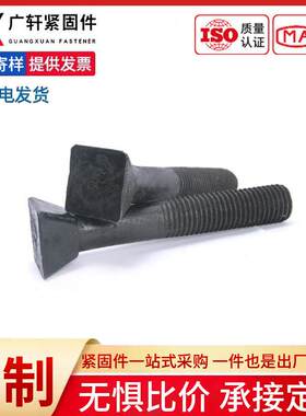12.9斗型螺栓强度连斗型螺栓接级纹杆粗金牙属异型半螺防松四角加