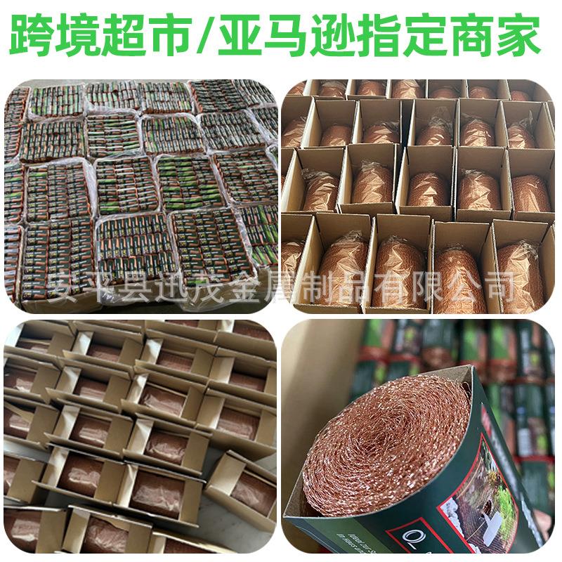 跨铜境MLY液现货铜网气防过滤网 opp袋装鼠蜗牛丝网保护园林紫铜