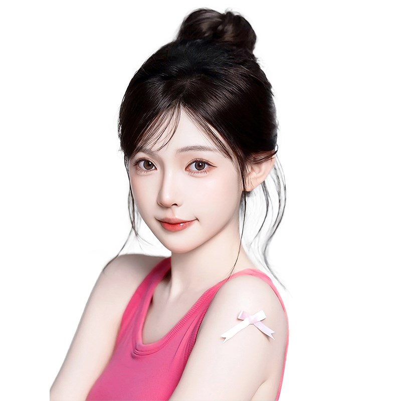 晚晚风假发女片头顶胎毛刘海补发蓬松全真发轻薄无痕发际线假发贴