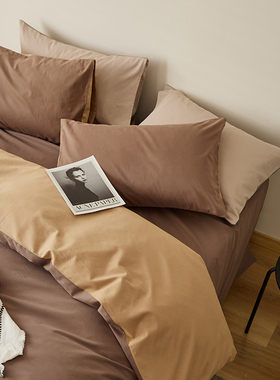 秋冬100支纯棉磨毛被套单件 加厚双人全棉被罩200x230保暖冬季1.5