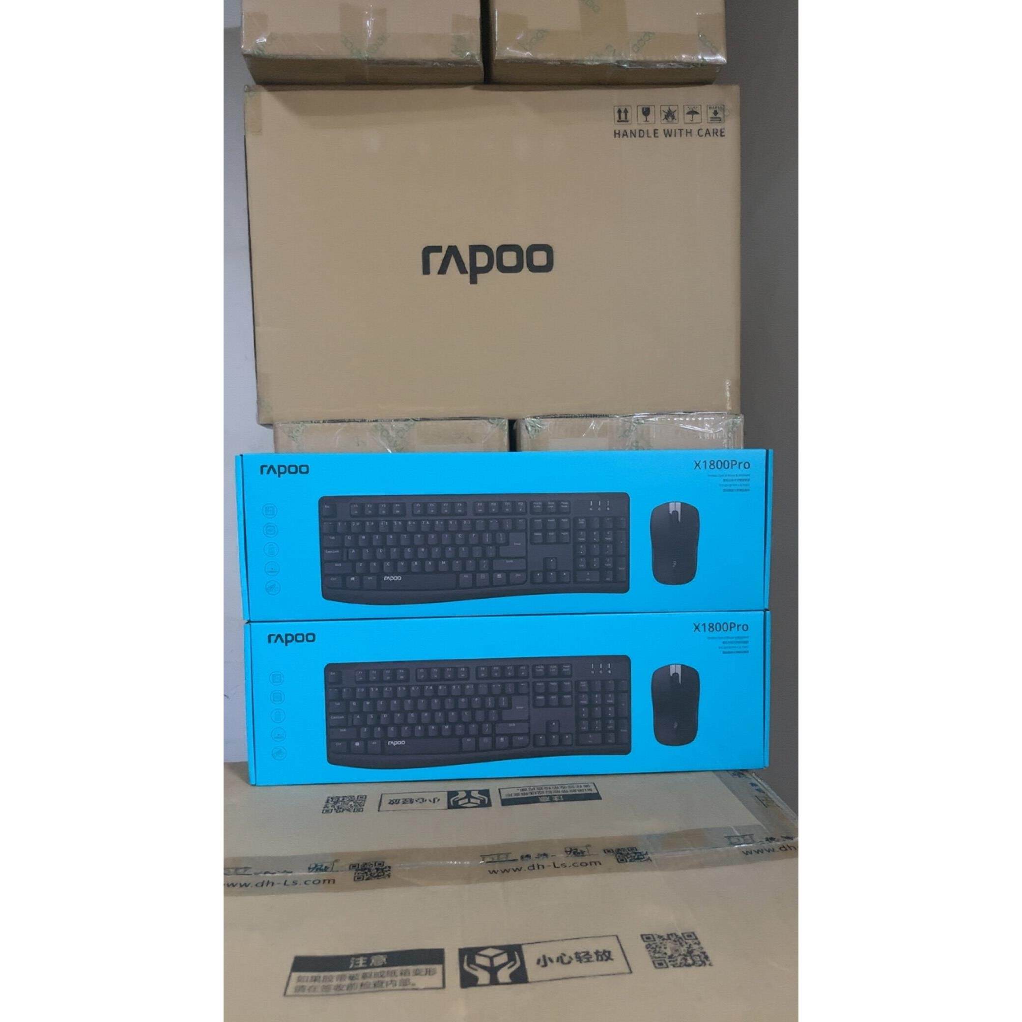 雷柏X1800Pro无线键鼠套装办公键盘滑鼠防泼溅电脑键盘笔记型电脑