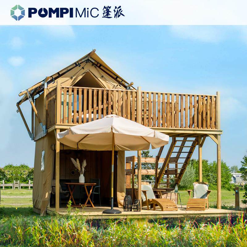双层景区营地帐篷农家乐一室一厅露营/旅游/登山帐篷