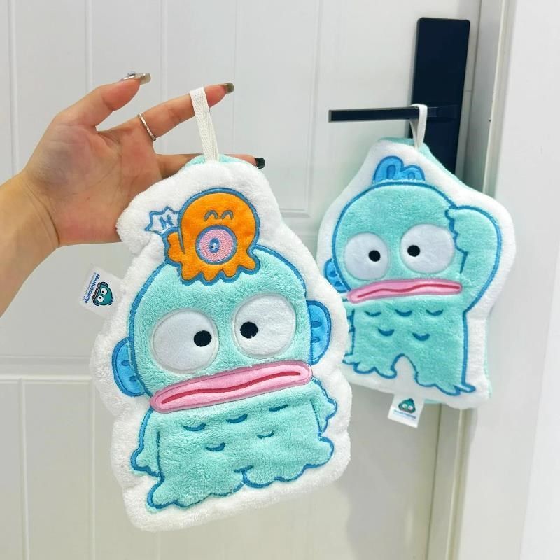 丑鱼擦手巾挂式卫生间可爱卡通儿童珊瑚绒搽手帕毛巾吸水厨房抹布,家庭/个人清洁工具,厨房擦手巾,淘宝优惠券,粉丝福利购,淘宝优惠卷